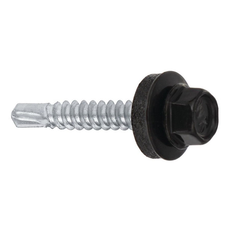 Farmářský šroub s podl. do oceli ≤3 mm RAL 9005 4,8X25 (250ks)